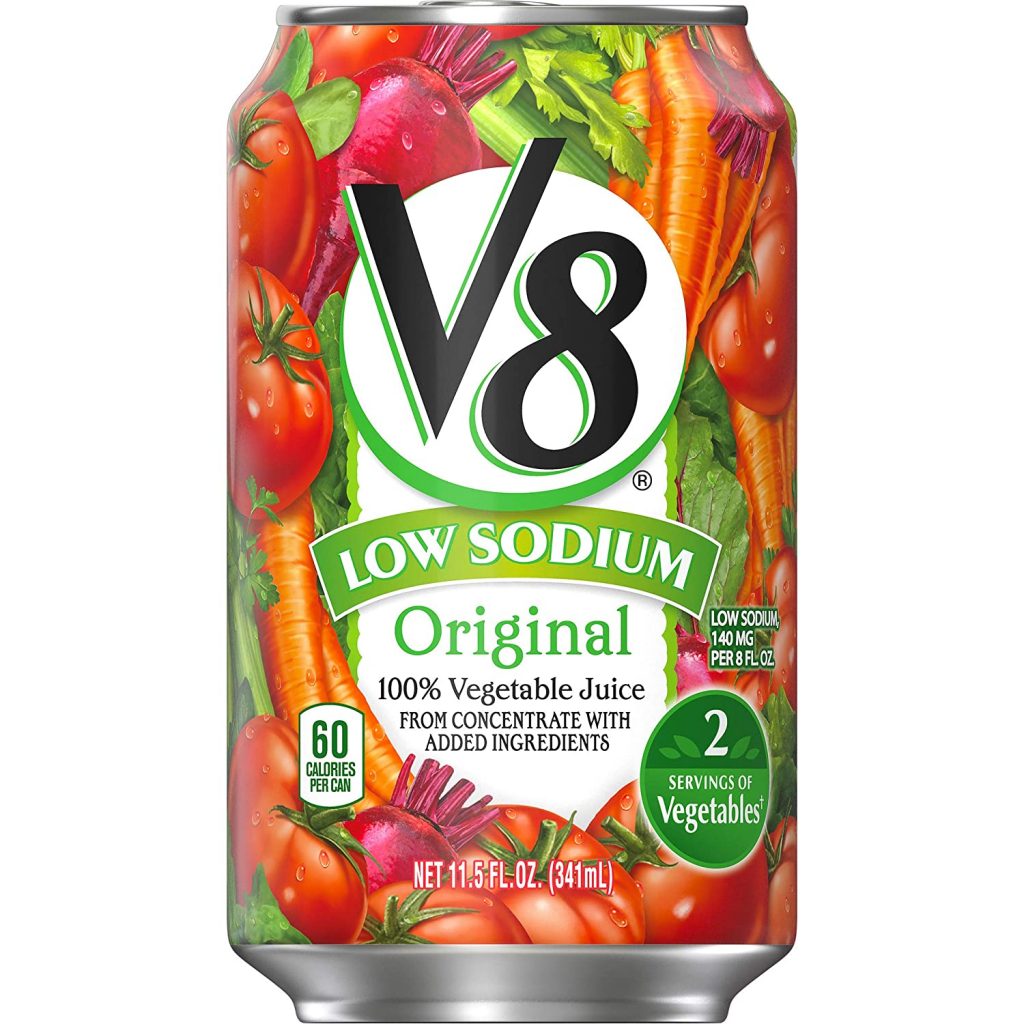 V8 Original 100% Vegetable Juice, 11.5 Fl Oz Can, Pack Of 24 – Gourmet ...