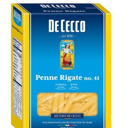 De Cecco Semolina Pasta, Penne Rigate No.41, 1 Pound